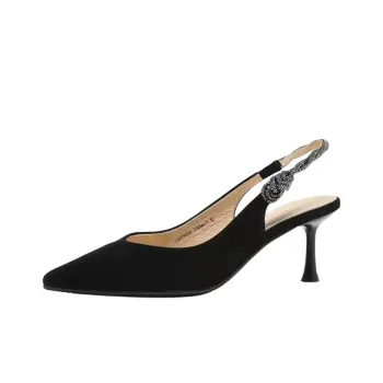 Satchi Rubber Sole Slip-Resistant Wrap-toe Slippers Women's Black