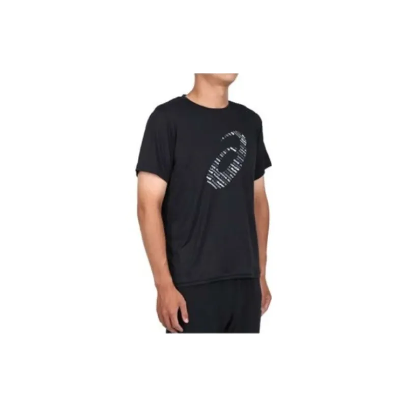Asics T-Shirt Men's Black Silver-3