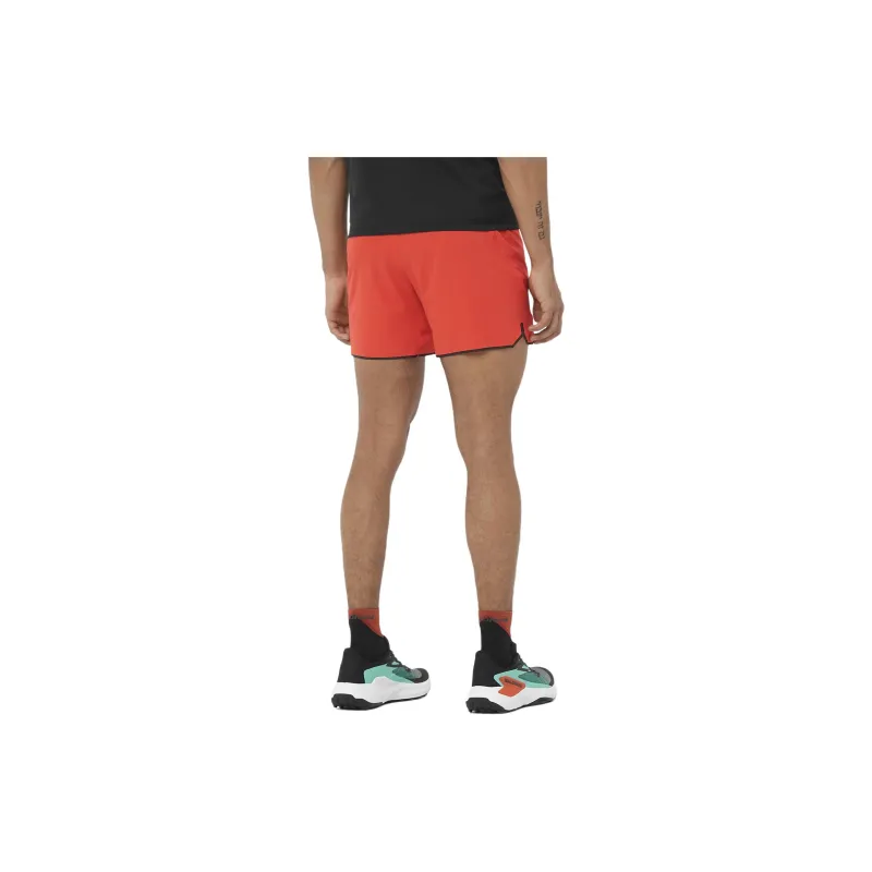 SALOMON SENSE AERO 5 Sports Shorts Men's Orange-2