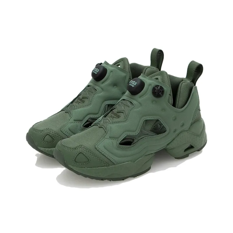 Reebok Instapump Fury Anti Slip Wear Resistant Low Top Casual Shoes Unisex Green-2