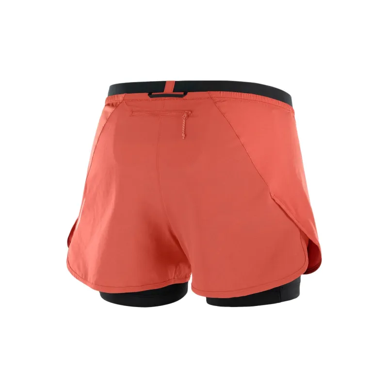 SALOMON Cross 2in1 Sports Shorts Women's Orange-1