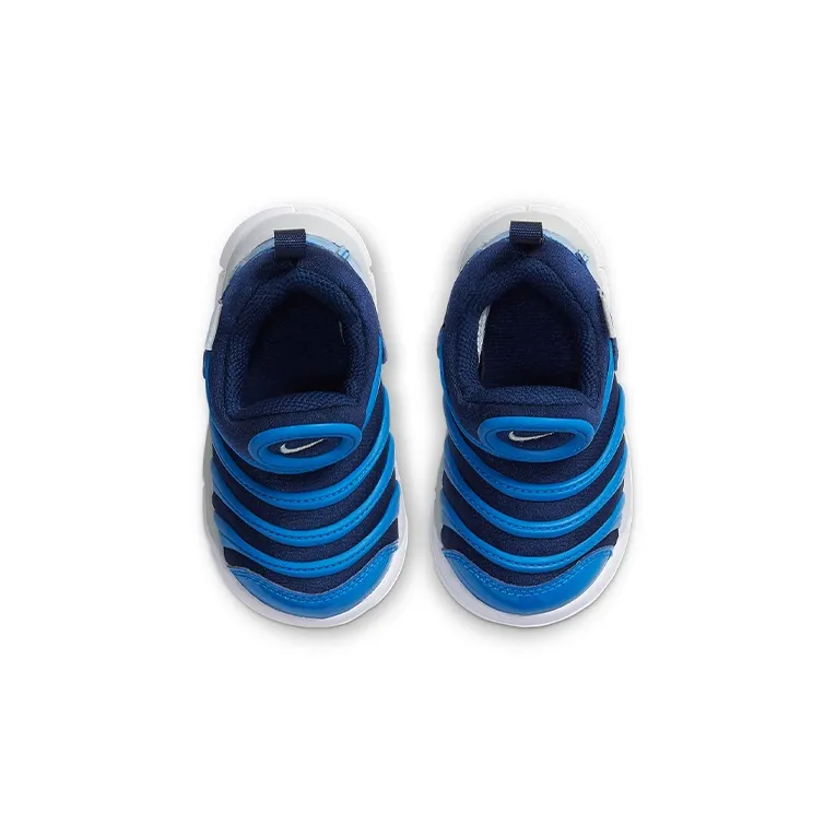 Nike Dynamo Free Caterpillar Low Top Sports Casual Shoes Blue White Infant And Toddler-3