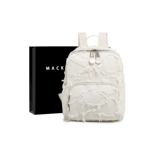 MACKJANICE Backpacks Fringe White