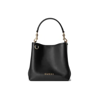 GUCCI Leather Handbag Mini Women's Black
