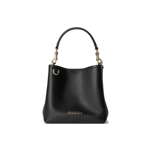 GUCCI Leather Handbag Mini Women's Black