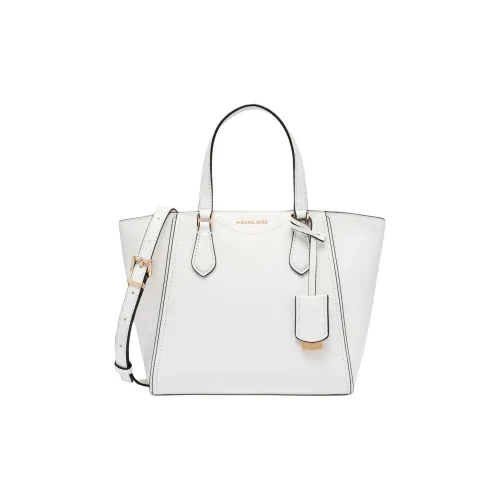 MICHAEL KORS TARYN Split Cow Leather Shoulder Bag, Crossbody Bag, Handbag Small Size Women's White