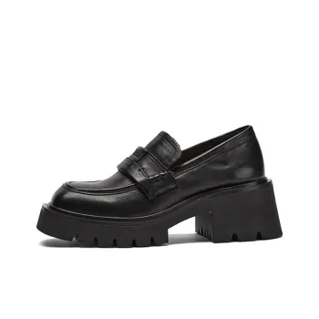 ZSBELLA Loafers 6cm Women's Black Brown