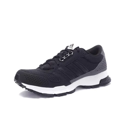 Adidas Marathon 10 Running Shoes Men Low-Top Black/Sharp Gray