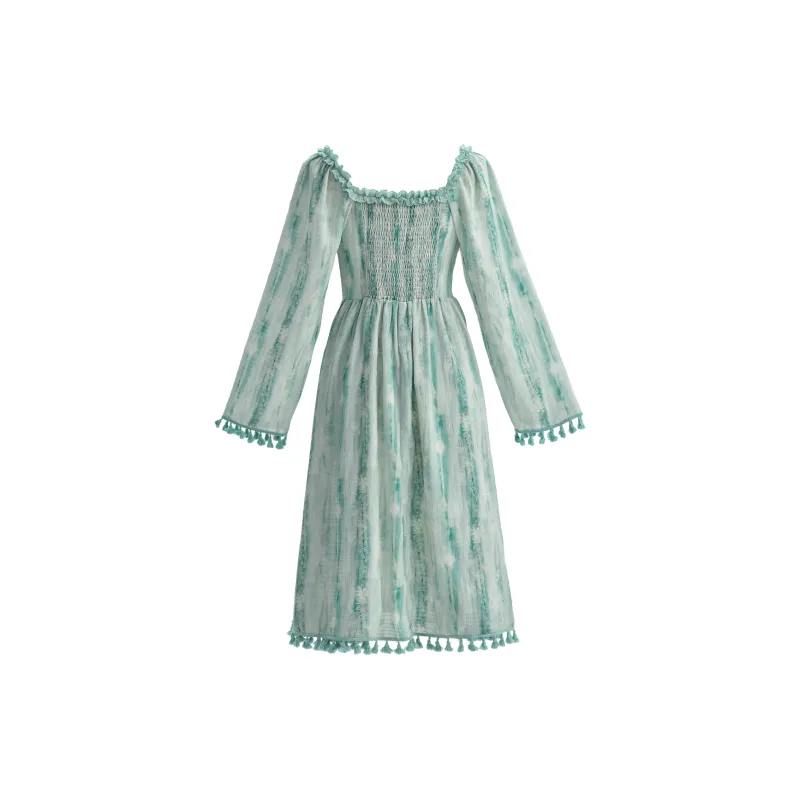 Snbl Long Sleeved Dresses Women's Green-1