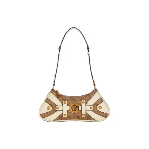 GUESS Artificial Leather Handbag, Shoulder Bag Mini Women's Beige