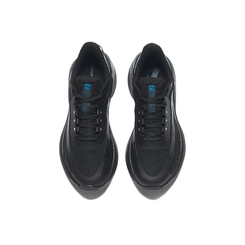 CHAOJIANTA Anti Slip Wear Resistant Low Top Casual Running Shoes Men's Black Blue-2