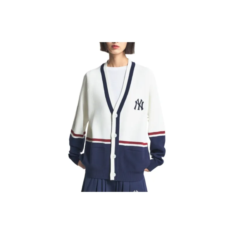 MLB Varsity New York Yankees Knitwear Unisex Cream-4