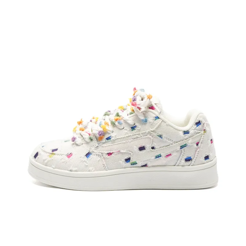Circle Small Coverage Balance Breathable Low Top Skateboard Shoes Unisex Mismatched Lightning-11