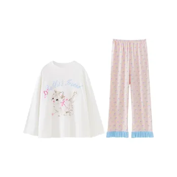 Sleeping Beauty Pajama Set Women's White
