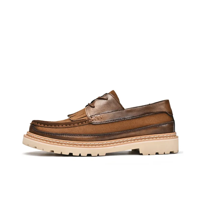 Season Ram Men's Casual Shoes Men Low Top Black/Brown-4