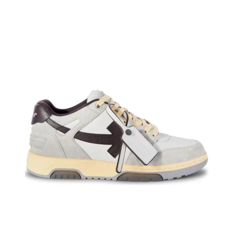 OFF WHITE Out Of Office Ooo Low Tops Light Grey Anthracite-4