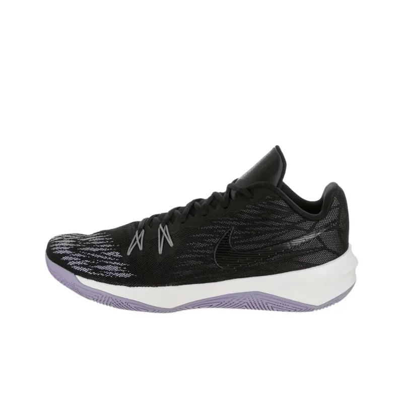 Nike Zoom Evidence Abrasion Resistant Low Top Basketball Shoes Unisex Black-0