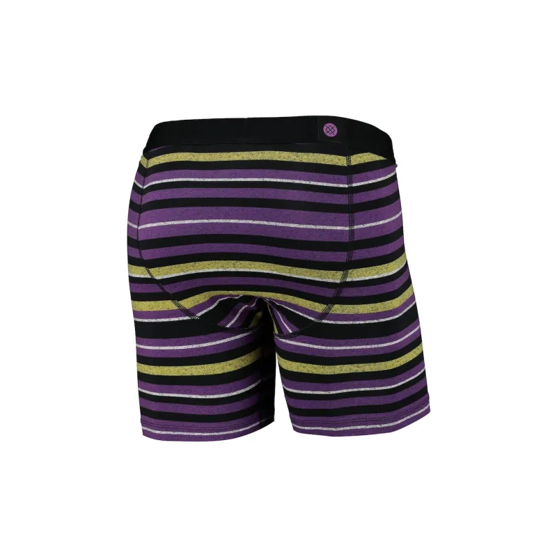 NBA Los Angeles Lakers Stance Pivot Boxer Brief Underpants Men's 1 Pack Purple Green-1