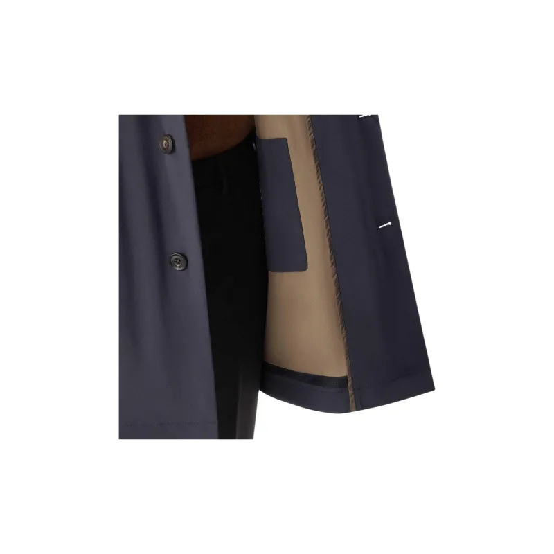 STAND STUDIO SS24 Trench Coat Men's Blue-3
