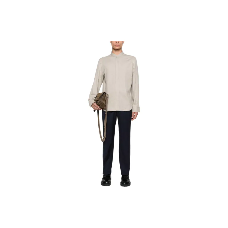 Ermenegildo Zegna Band-collar Shirt-1