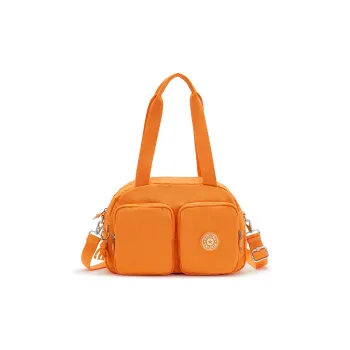 Kipling Nylon Portable Crossbody Bag Shoulder Bag Medium Size Unisex Apricot Color