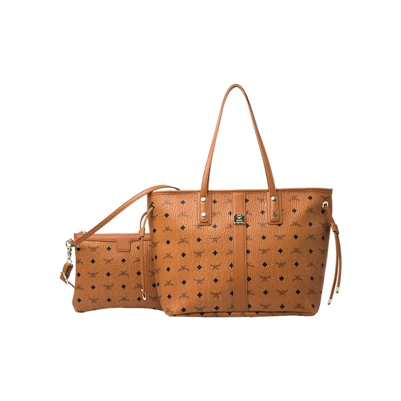 JANE KLAIN Synthetic Leather Tote Handbag Shoulder Bag Tubas Women's Caramel/Milk White/Pink/Black-6