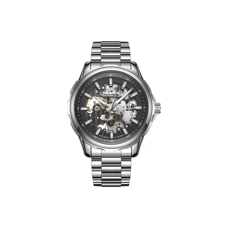 FAIRWHALE Automatic Mechanical Movement Watch Unisex Black Dial-0
