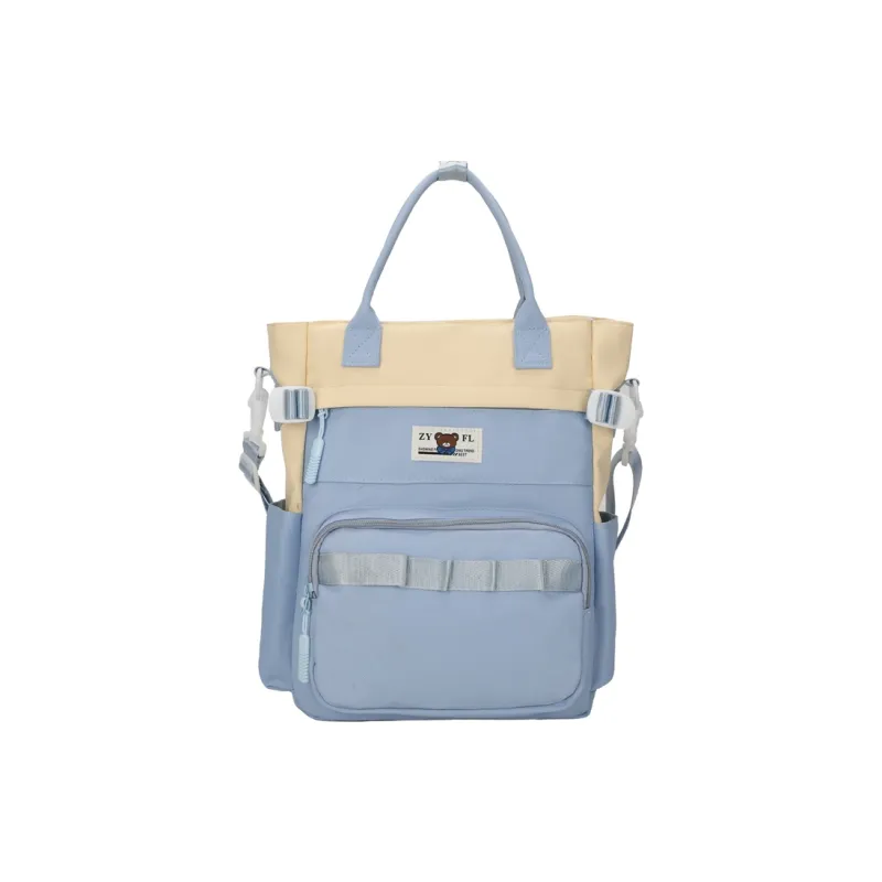 Deli Bear Canvas Canvas Bag Backpack Regular Unisex Green/Blue/Orange/Khaki/Black/Purple-0