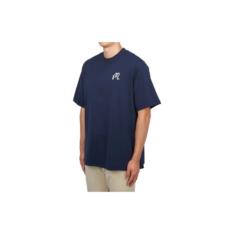Malbon Golf T Shirt Men's Marine Blue-6