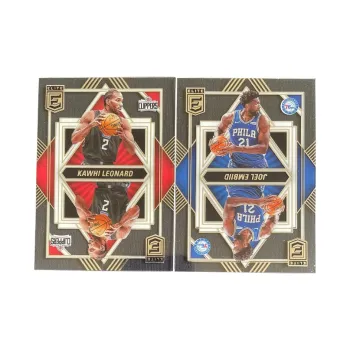 PANINI 2021 22 Elite Leonard+Embiid Film Teca Transparent Star Player Cards Universal Acceptance Sports Cards 2 Pcs