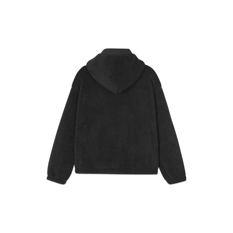Skechers Sports Alliance Series Velvet feel Coat Women's Carbon Black-1