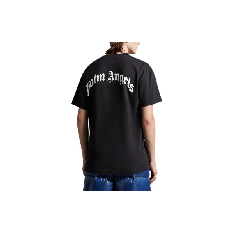 Palm Angels X MONCLER GENIUS Palm Angles Collaboration Collection T-Shirts Unisex Black-2