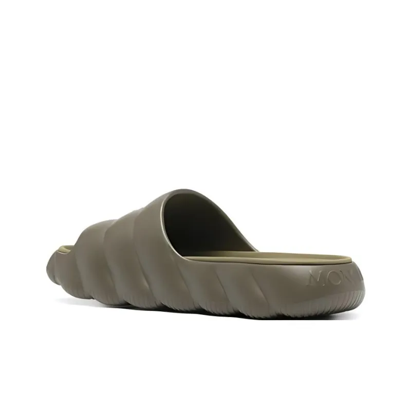 Moncler Lilo Slide Slippers 4cm Men's Green-4