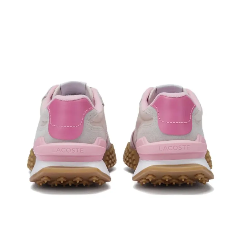 LACOSTE Low Top Casual Shoes Women's Ecru/Light Pink-3