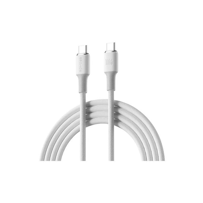 ROMOSS 1.2m/2m Type c To Type c 100W Fast Charging No Heat Compatible With IPhone 15 Series Liquid Silicone Cable-4