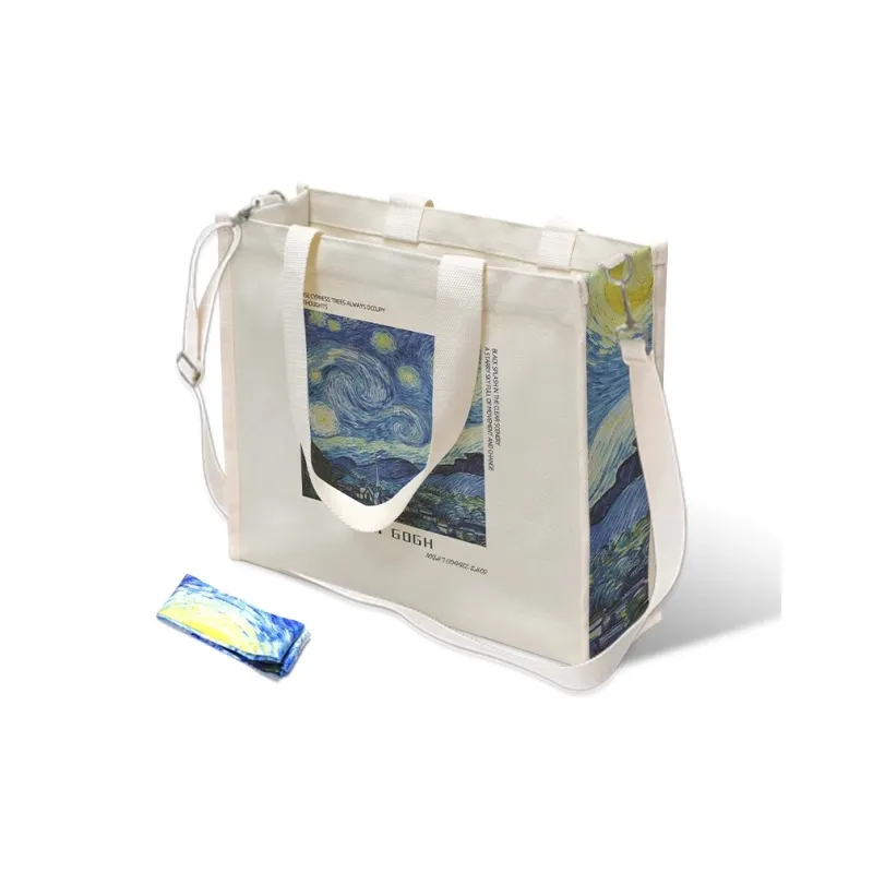 AOSONG Canvas Canvas Bag Shoulder Bags Large Size Unisex Multicolor-0