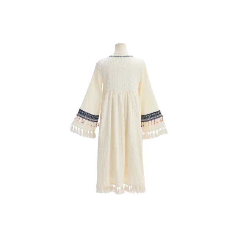 Snbl Long Sleeved Dresses Women's White-1