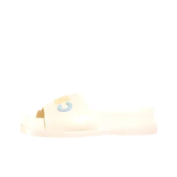 CHANEL Logo Mule Sandal Ivory Leather Women's