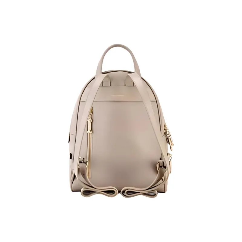 Hush Puppies Cow Leather Backpack Medium Size Unisex Black/Gray Apricot/Jasper-8