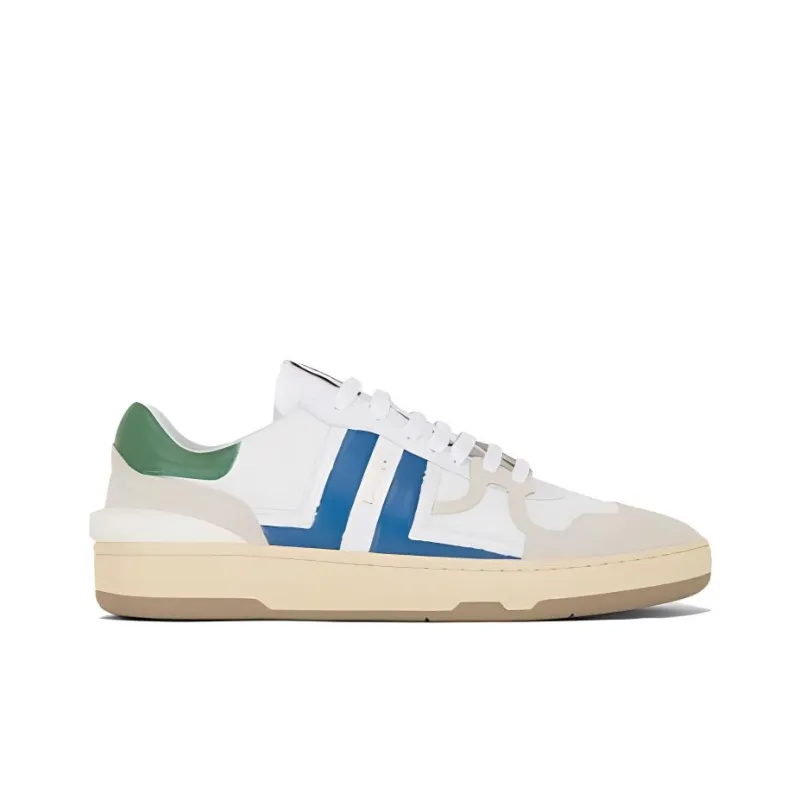Lanvin Leather Clay Low Top Stylish Skateboarding Shoes Women's White-1