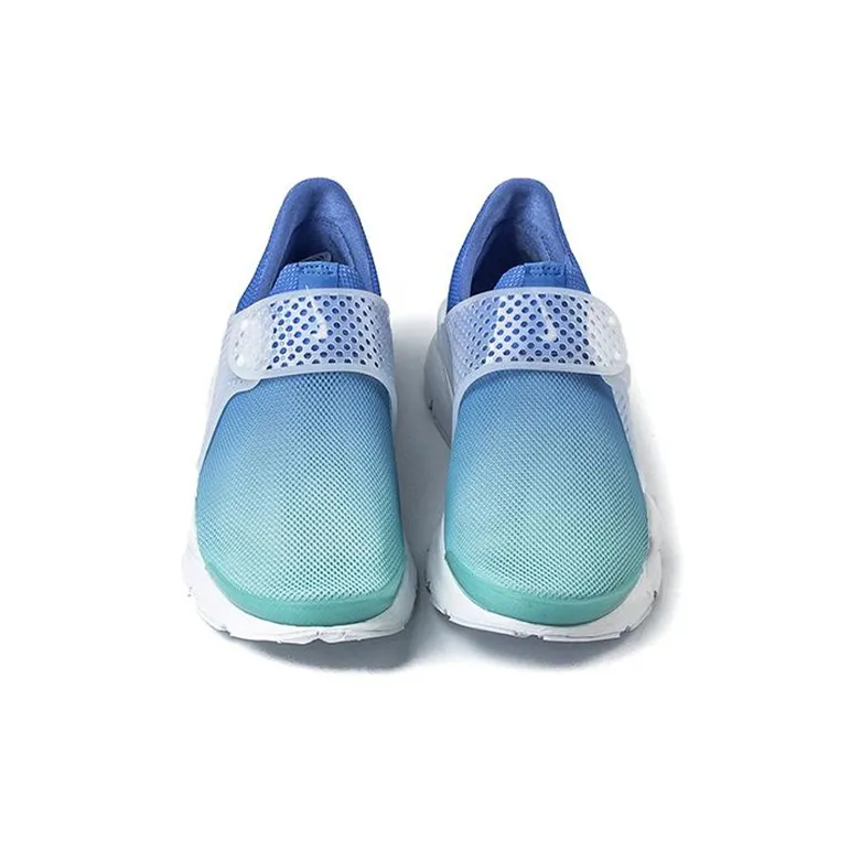 Nike Sock Dart Cushioning And Breathable Low Top Kids Lifestyle Shoes Gradient Blue Teenagers-3