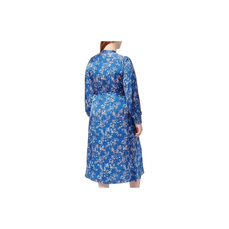 HUGO BOSS Long-Sleeved Dresses Women's Blue-1