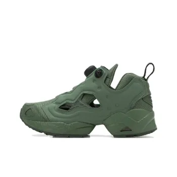 Reebok Instapump Fury Anti Slip Wear Resistant Low Top Casual Shoes Unisex Green