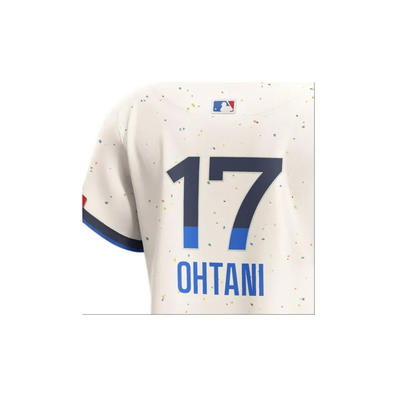 Nike x MLB Shohei Ohtani Los Angeles Dodgers City Connect Baseball Jacket Women's Cream-3