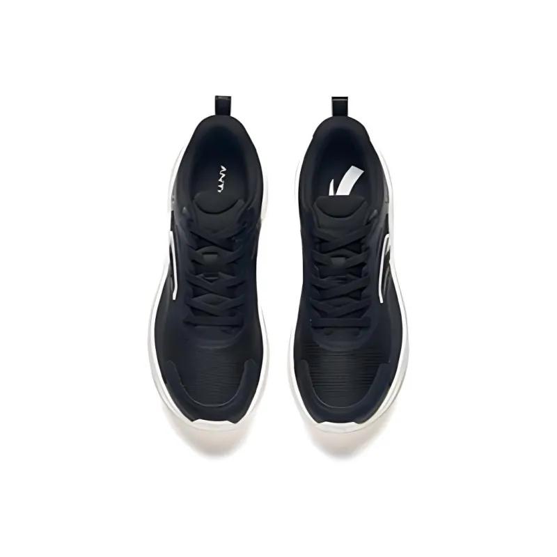 Anta Light Cloud Wear Resistant Slip Resistant Cushioning Low Top Casual Running Shoes Women's Black-2