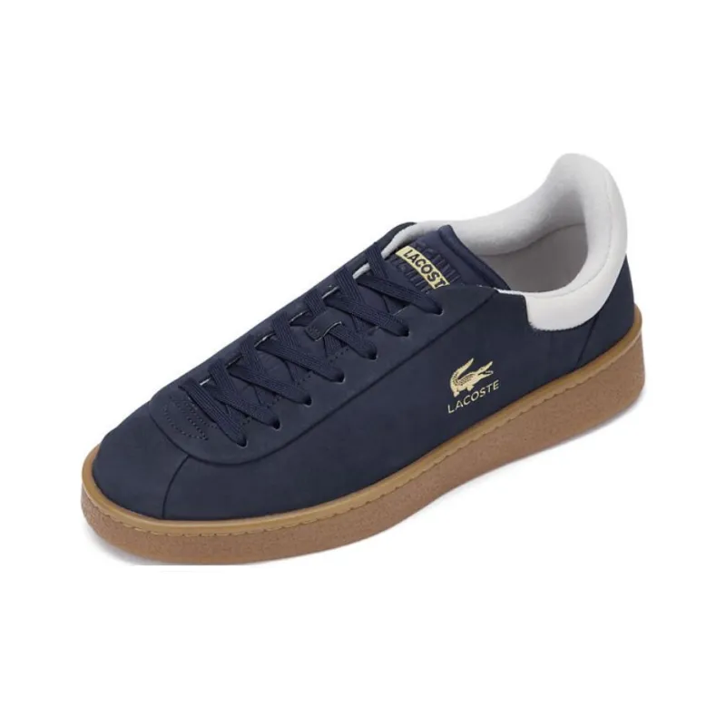 LACOSTE Low Top Skateboard Shoes Men's Navy Blue/Glossy-1