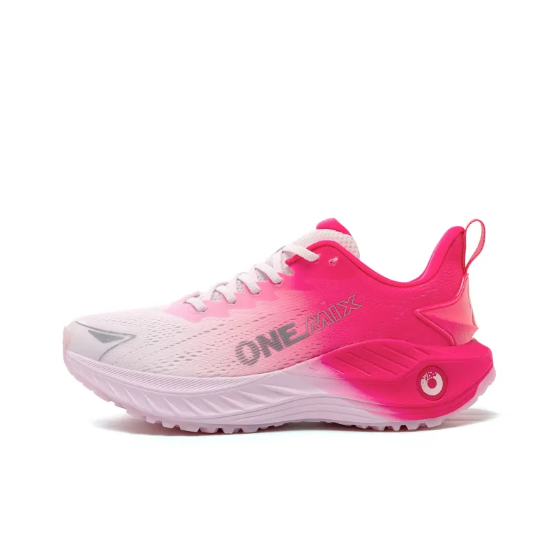 ONEMIX Moisture Wicking, Breathable, Quick Dry Low Top Running Shoes Unisex Bubble Pink-0