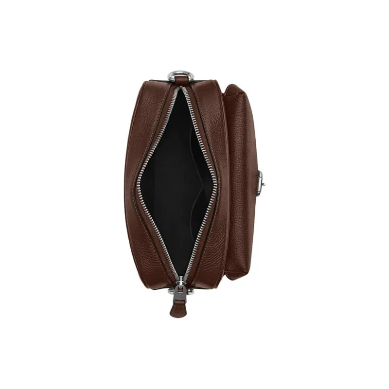 COACH Cow Leather Shoulder Bag, Crossbody Bag Trumpets Men's Maple-2