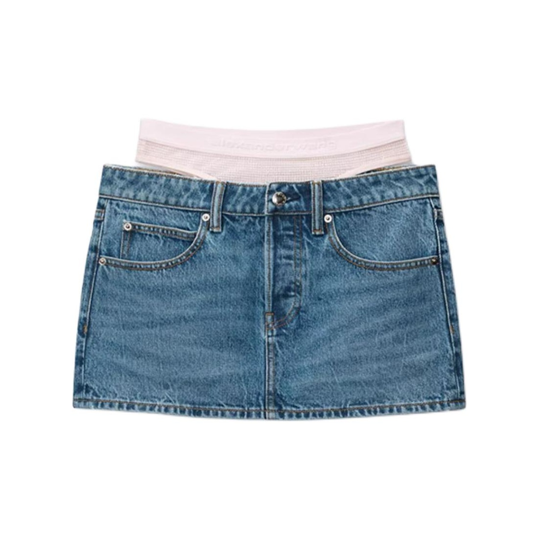 Alexander Wang Prestyle Hotfix Layered Mini Skirt - POIZON