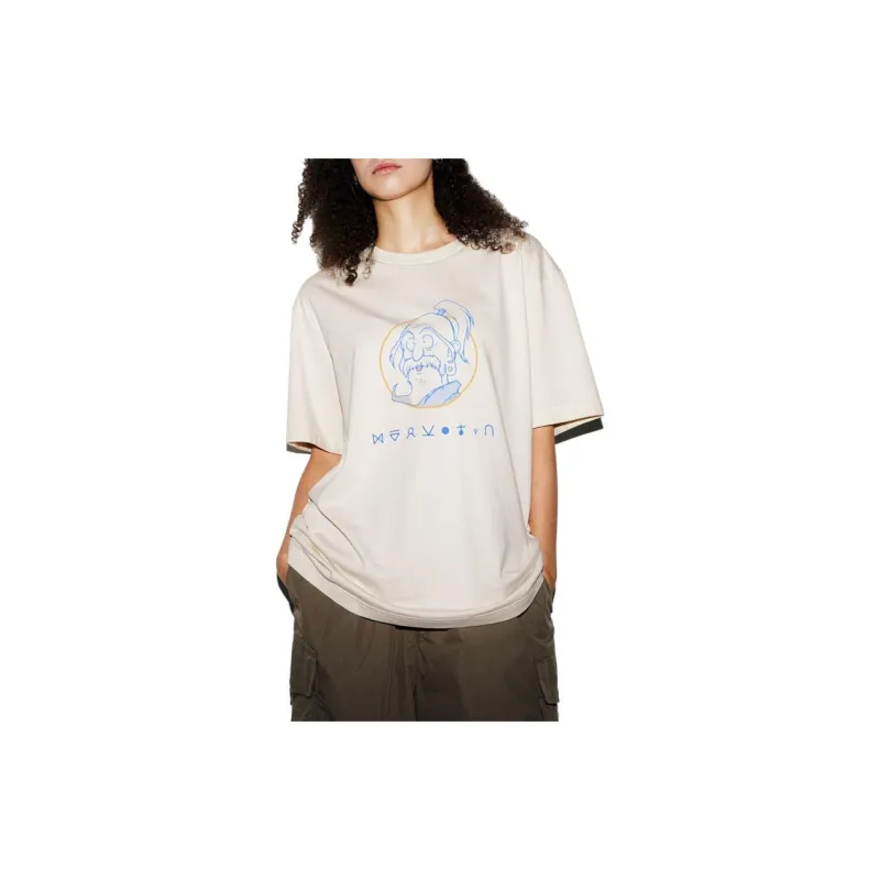 UNIQLO T Shirts Unisex Ivory-1